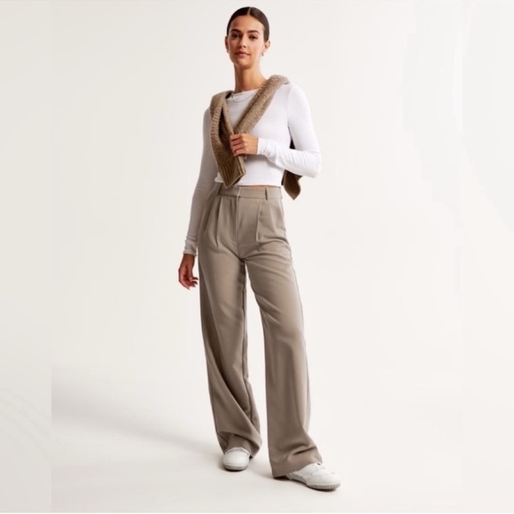 Abercrombie & Fitch Pants - Abercrombie & Fitch Sloane Tailored Wide Leg Pant 31 Regular